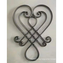 Wrought Iron Decorative Component Forged Iron Parts For Wrought iron Window railing Or fence decoration Ornament
